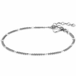 ZINZI Sterling Silver Curb Chain Fantasy Bracelet width 2,7mm 17-20cm ZIA2157