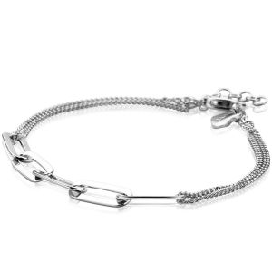 ZINZI Sterling Silver Bracelet Paperclip Chain ZIA2262