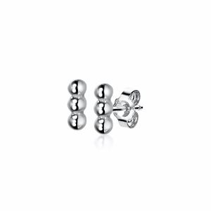 6mm ZINZI Sterling Silver Stud Earrings Beads ZIO2230