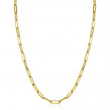 ZINZI 14K Gold Closed Forever Chain Necklace 4,5mm width 43cm ZGC453