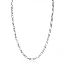 ZINZI Sterling Silver Chain Necklace Rectangular Chain width 3,8mm 45cm ZIC2514