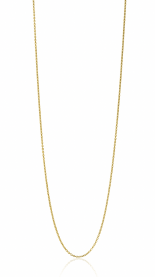 45cm ZINZI 14K Gold Anchor Necklace 0,7mm width ZGLA45-07