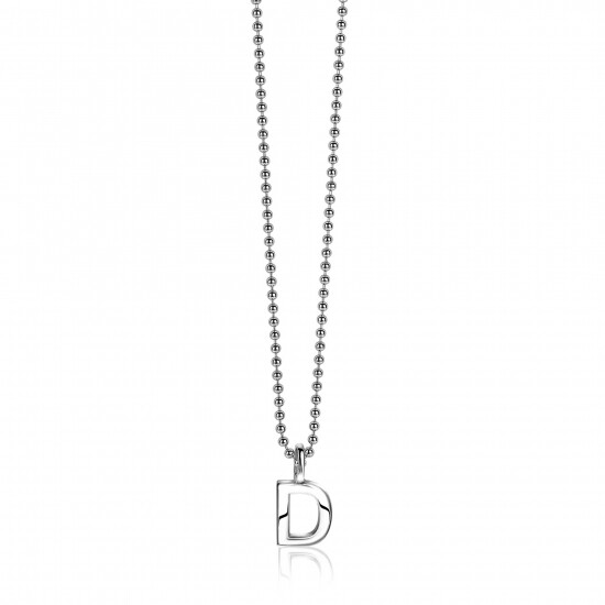 ZINZI Sterling Silver Letter Pendant D ZIH2140D