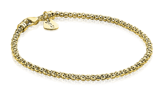 ZINZI Gold Plated Sterling Silver Chain Bracelet 18,5cm ZIA1288G