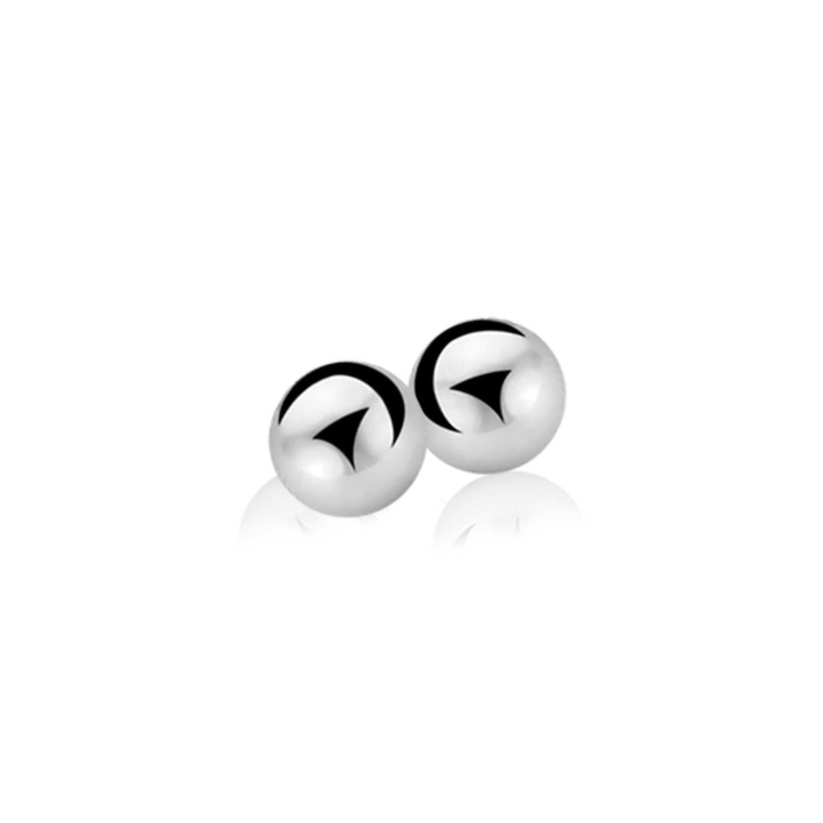 5mm ZINZI Sterling Silver Stud Earrings Bead ZIO807