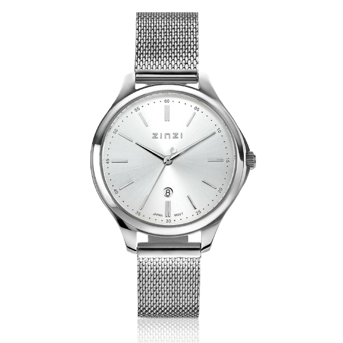 Silver watch mesh strap sale